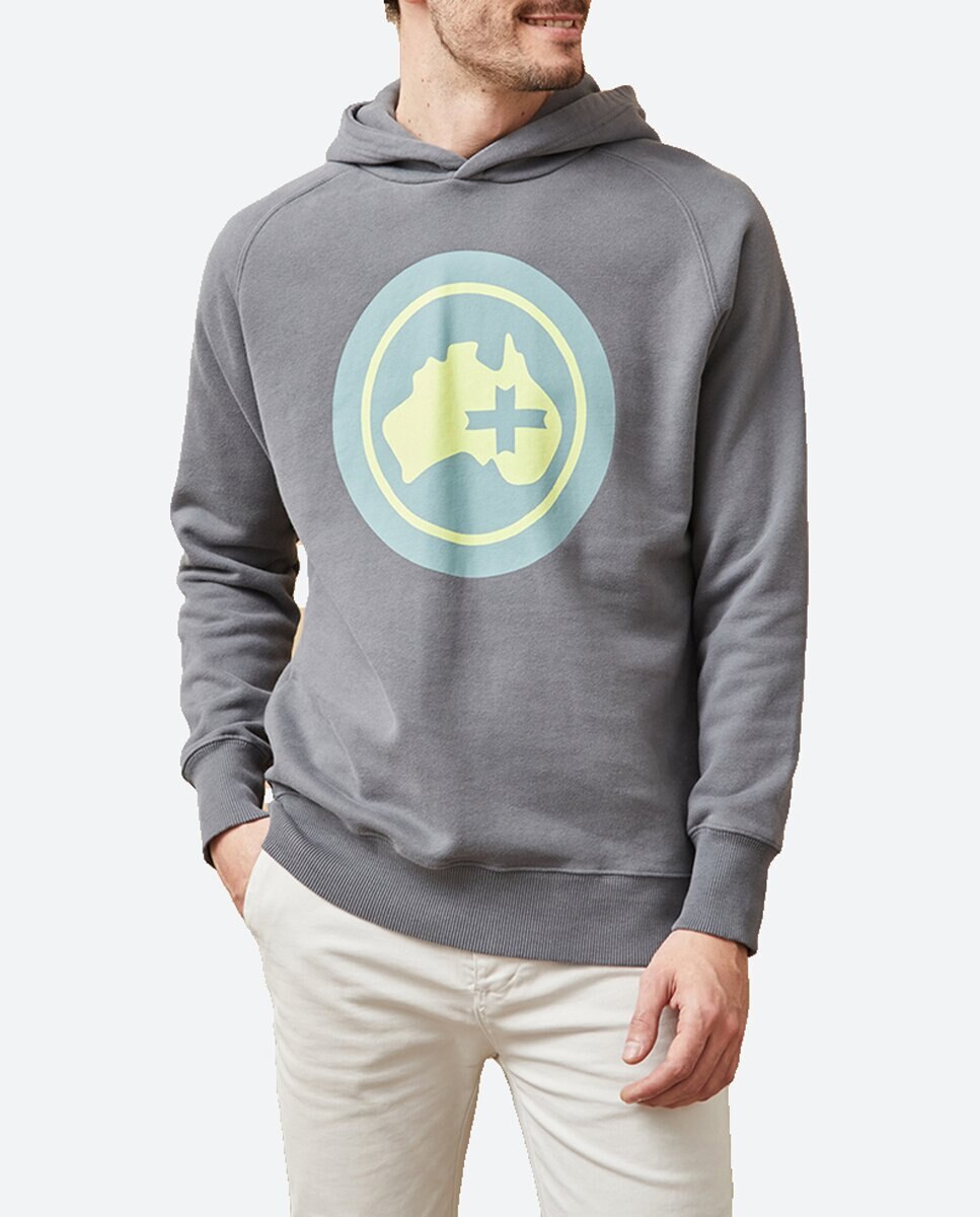 Imagen 0 de Sudadera de hombre con capucha serigrafiada en delantero.