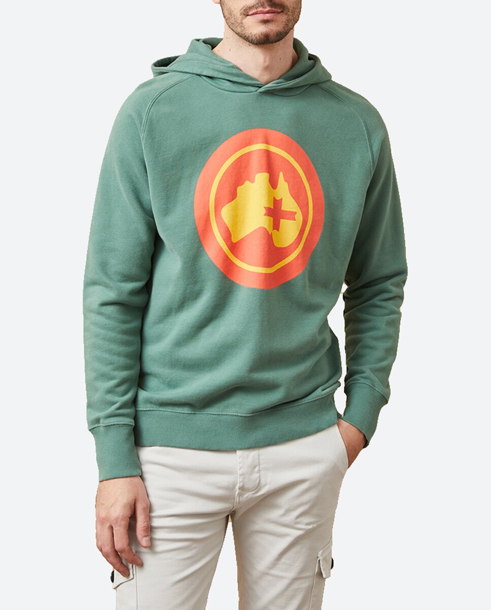 Imagen 0 de Sudadera de hombre con capucha serigrafiada en delantero.