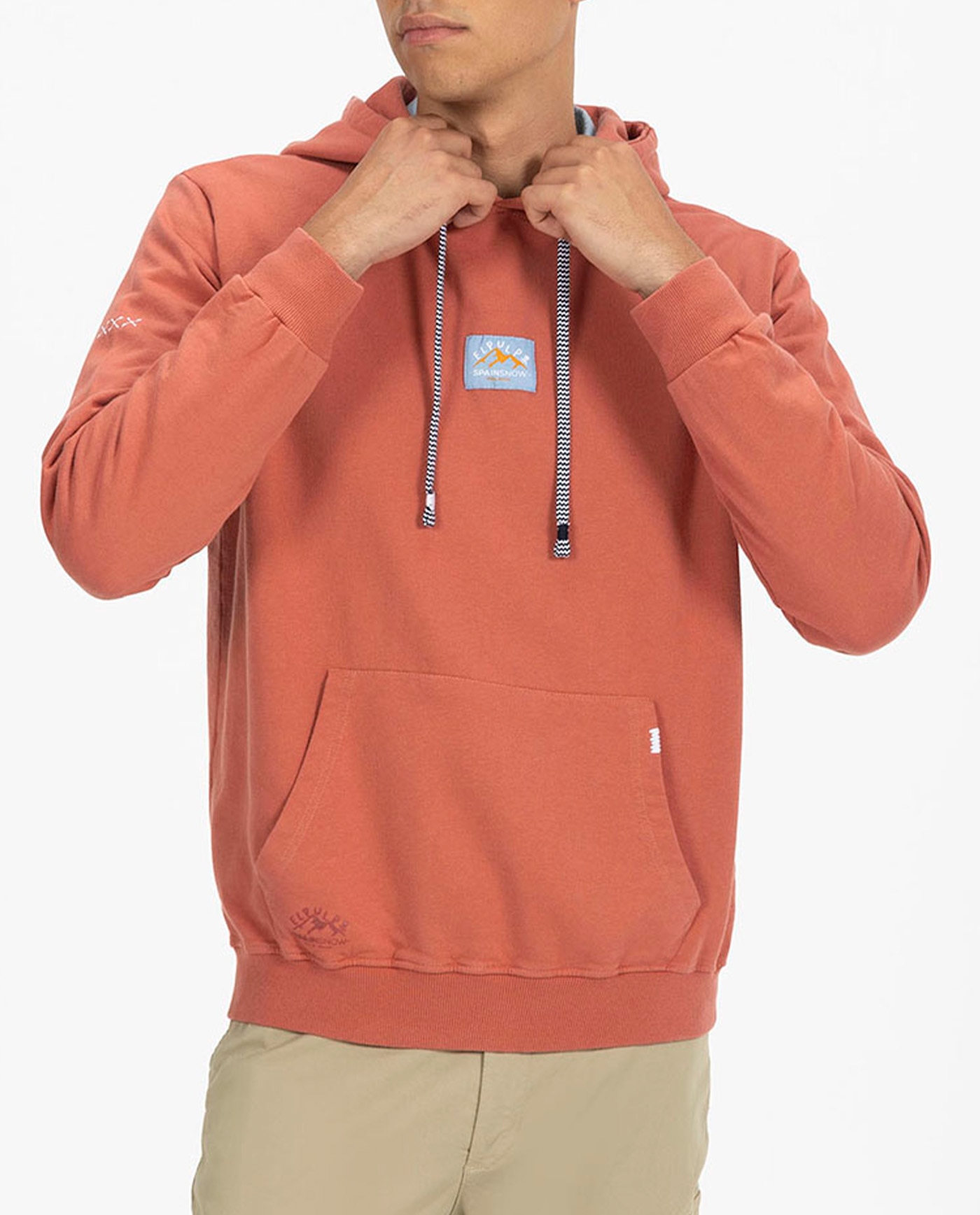 Imagen 0 de Sudadera capucha etiqueta montaña