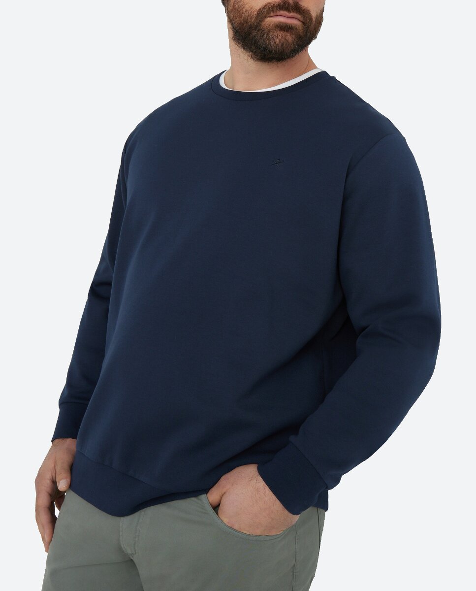Imagen 0 de Sudadera de hombre azul marina tallas grandes