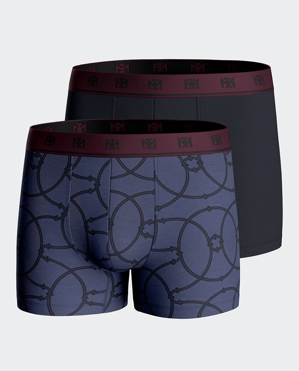 Imagen 0 de Bipack de bóxer de hombre de algodón y modal