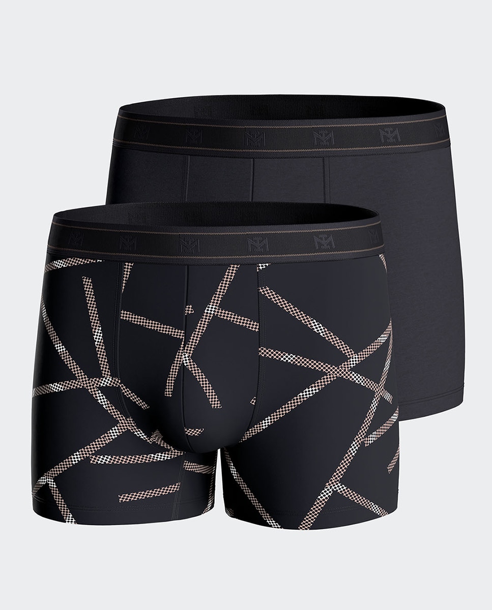 Imagen 0 de Bipack de bóxer de hombre de algodón y modal.