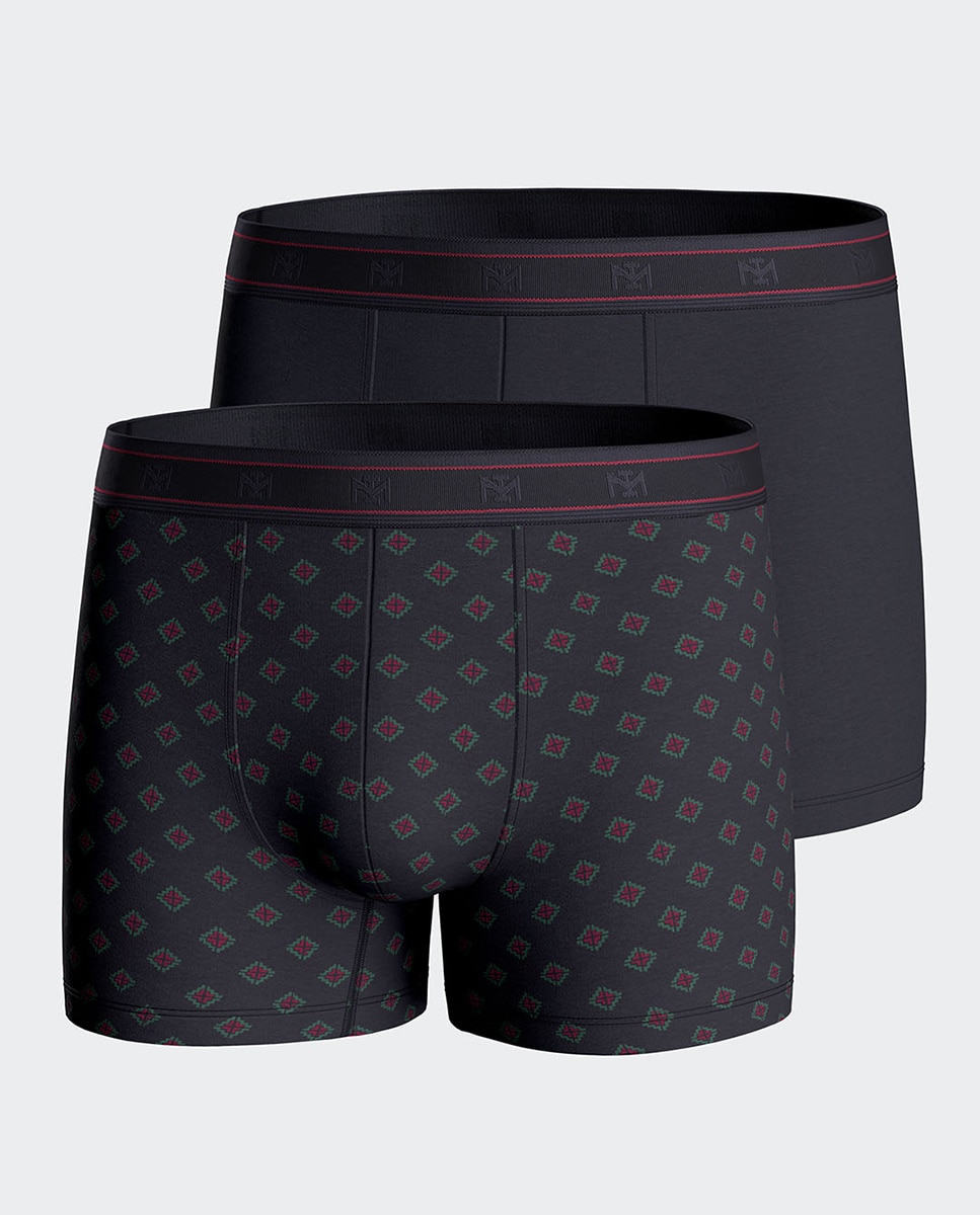 Imagen 0 de Bipack de bóxer de hombre de algodón y modal.
