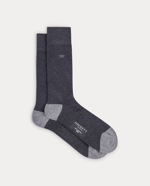 Imagen 0 de Calcetín de hombre con logo y contraste