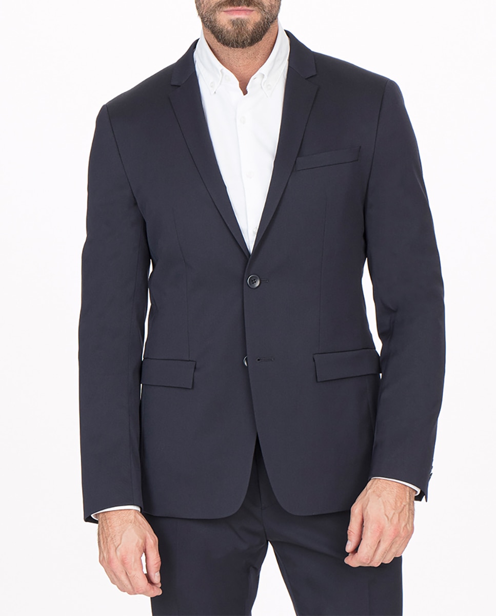 Imagen 0 de Blazer slim de botonadura simple de hombre