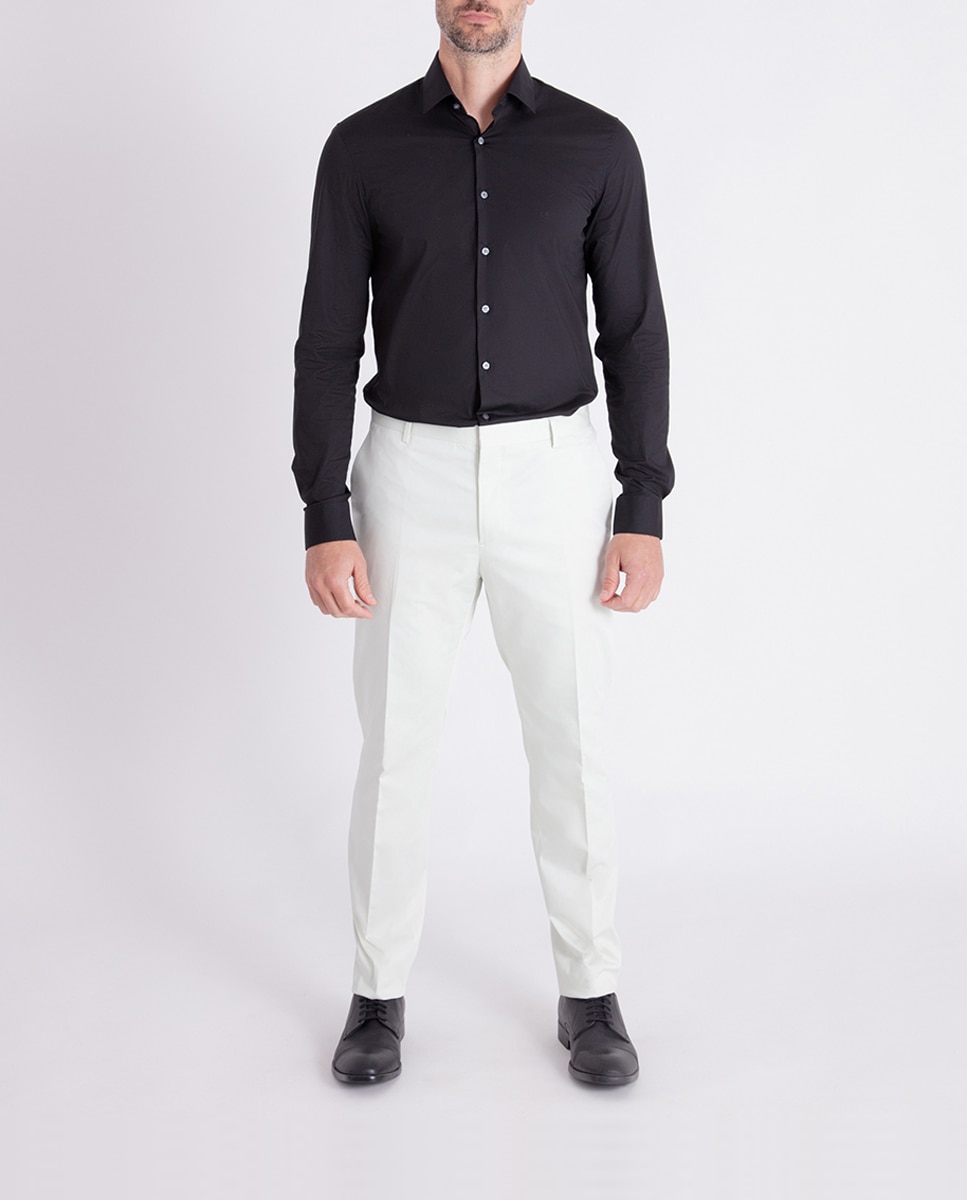 Imagen 0 de Pantalón slim de satén elástico de hombre