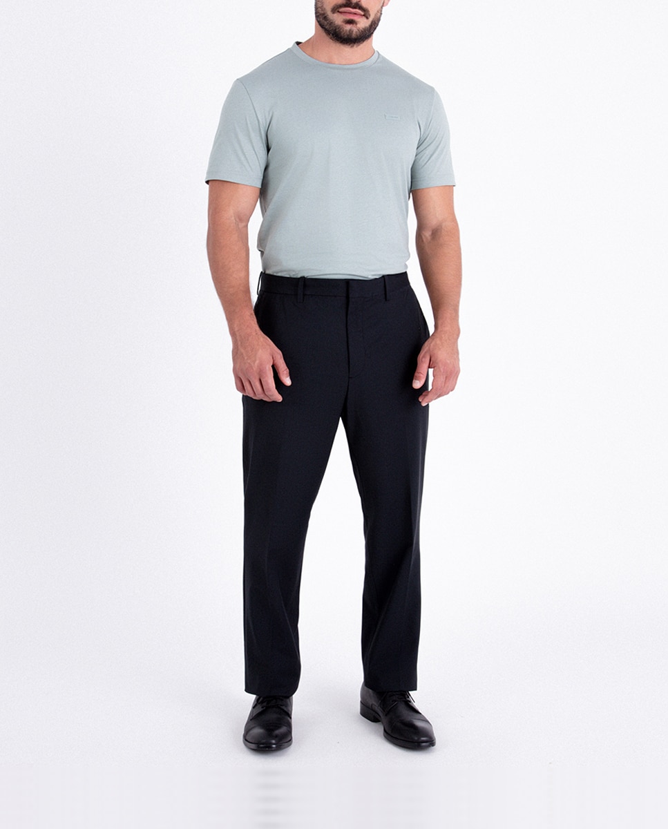Imagen 0 de Pantalones slim de mezcla de lana de hombre