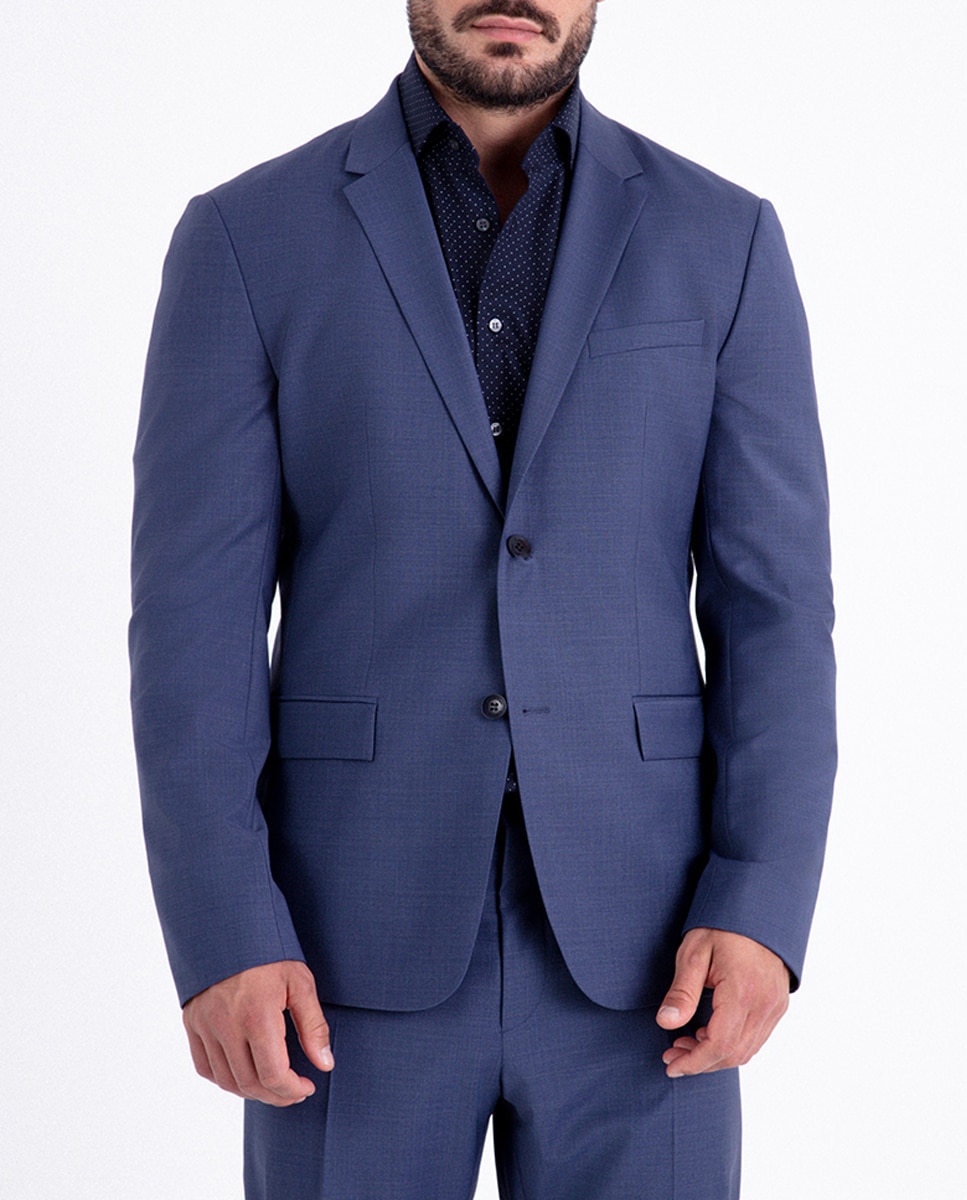 Imagen 0 de Blazer de hombre en tejido melange slim fit