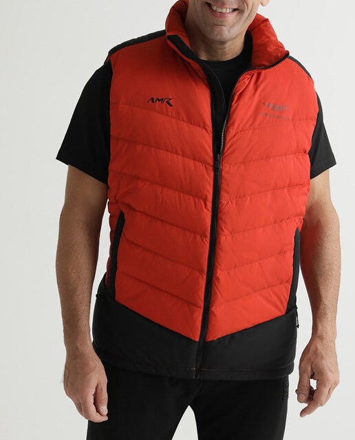 Imagen 0 de Chaleco de la colección Aston Martin Racing de hombre acolchado rojo tallas grandes