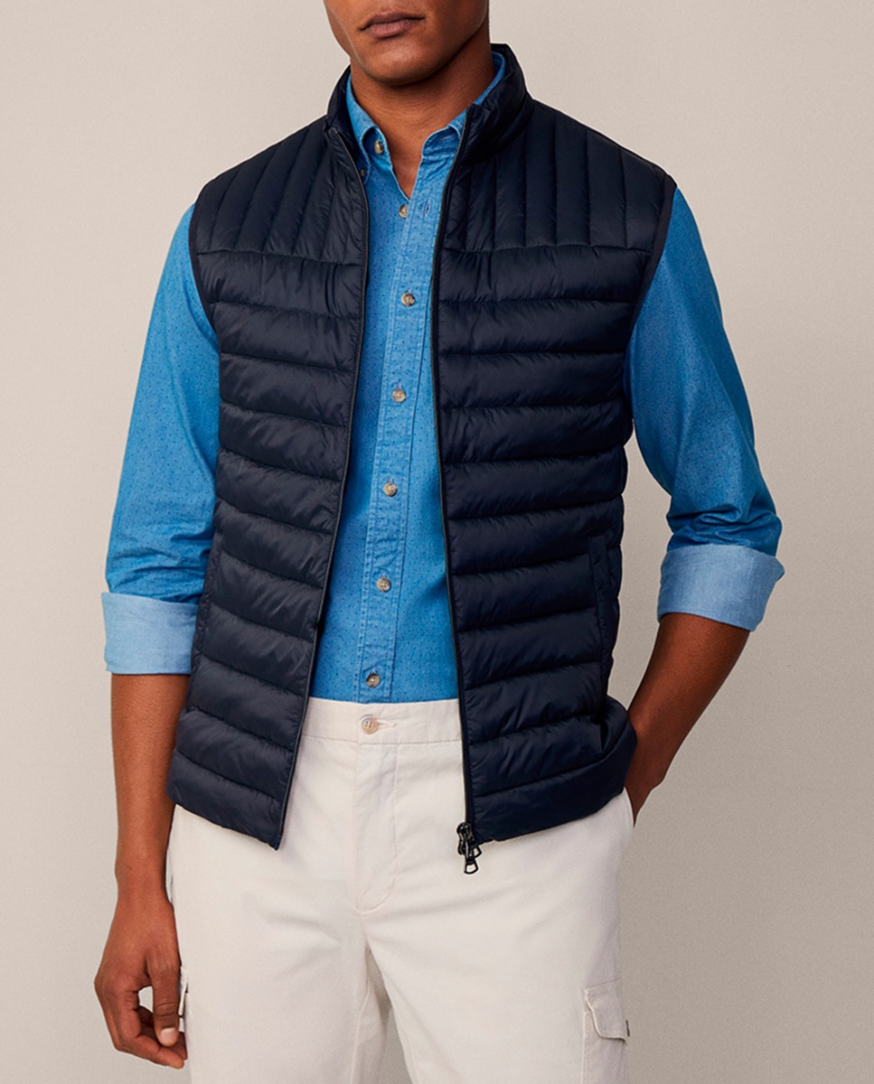 Imagen 0 de Chalecode hombre ultraligero azul marino tallas grandes