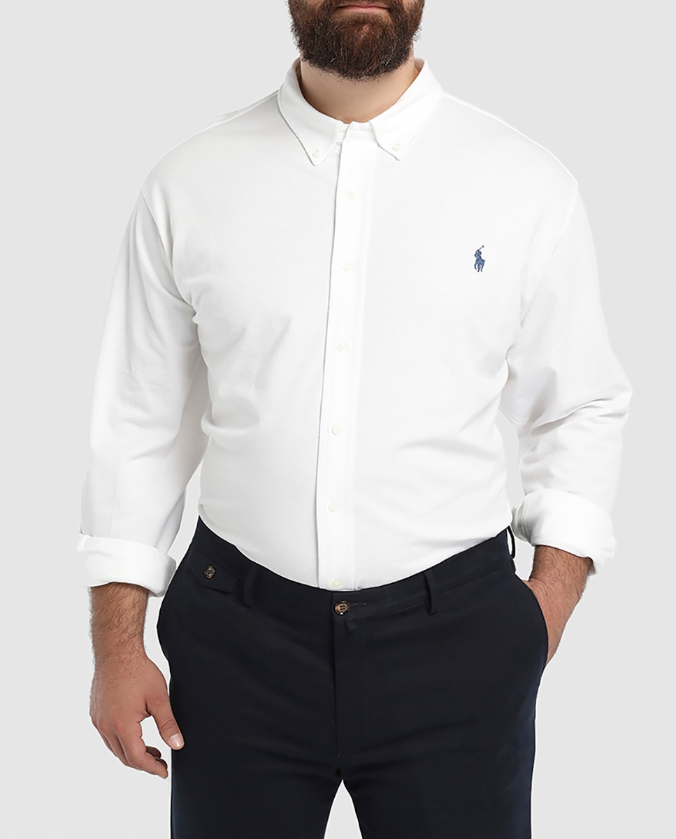 Imagen 0 de Camisa de hombre piqué Classic fit tallas grandes