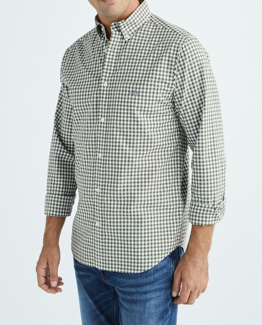 Imagen 0 de Camisa de hombre de popelín de cuadros