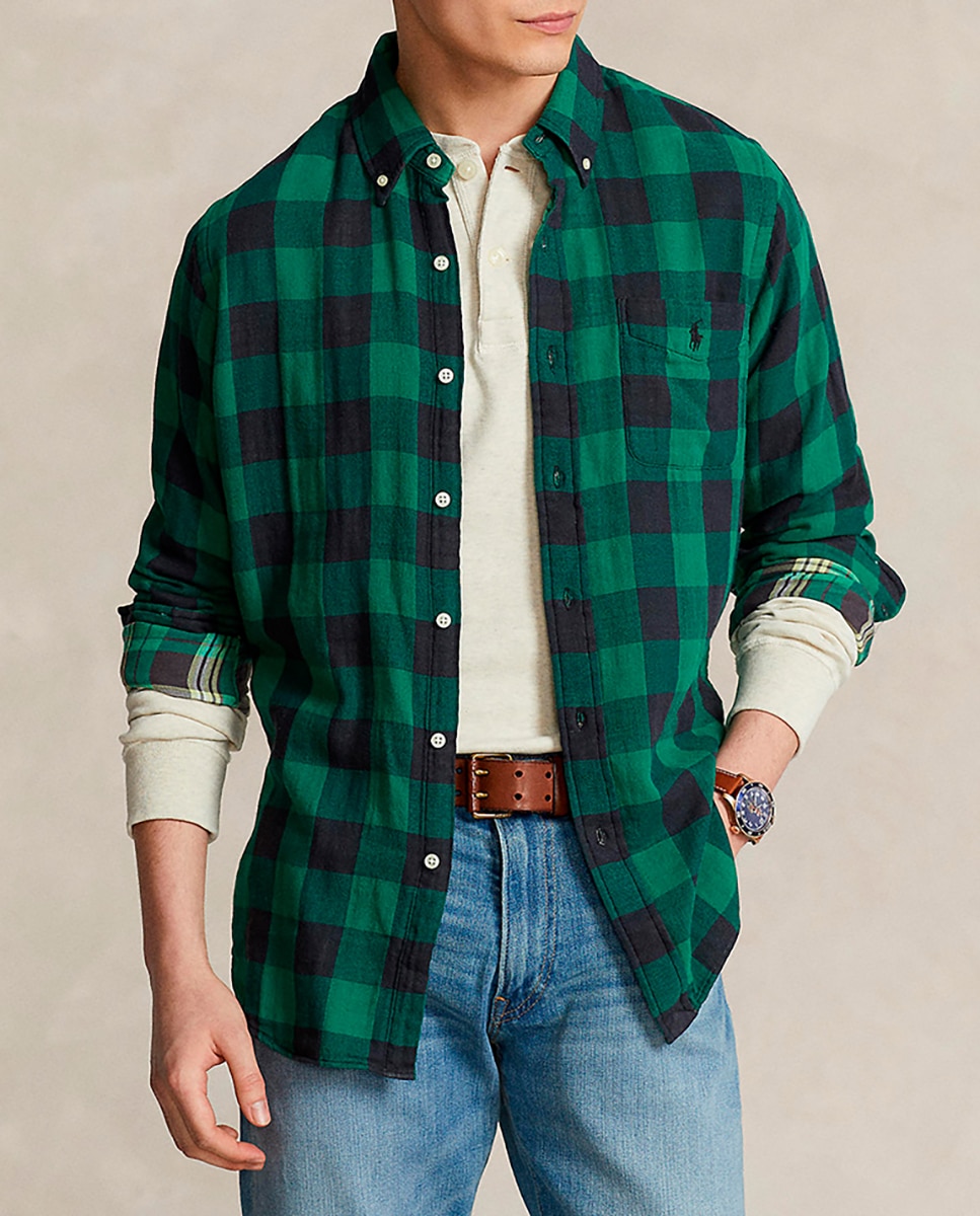 Imagen 0 de Camisa doble cara de hombre Regular fit con bolsillo