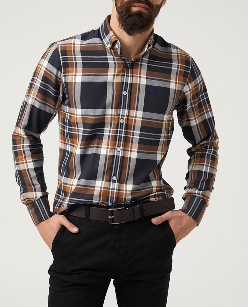 Imagen 0 de Camisa de hombre slim cuadros