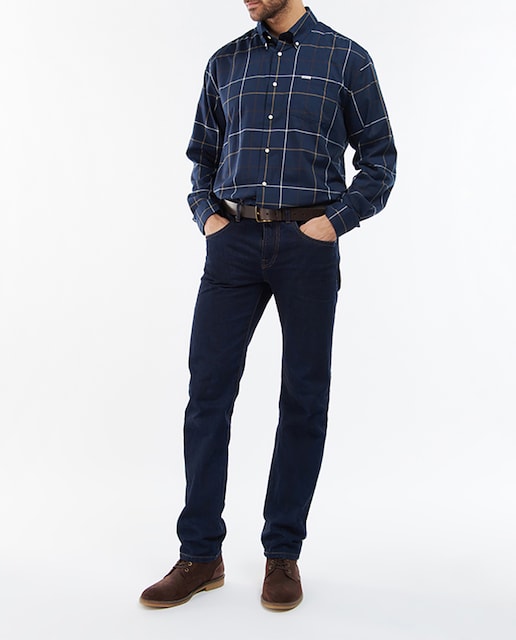 Imagen 0 de Camisa de hombre de algodón a cuadros