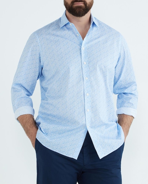 Imagen 0 de Camisa de hombre classic fit estampada tallas grandes