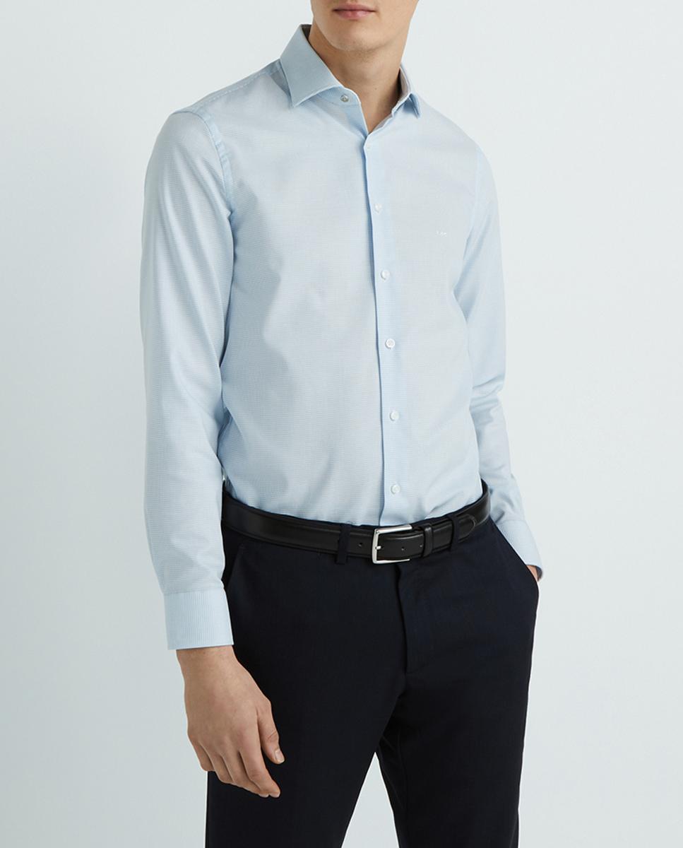 Camisa de hombre regular con dobbys — oferta en Primeriti