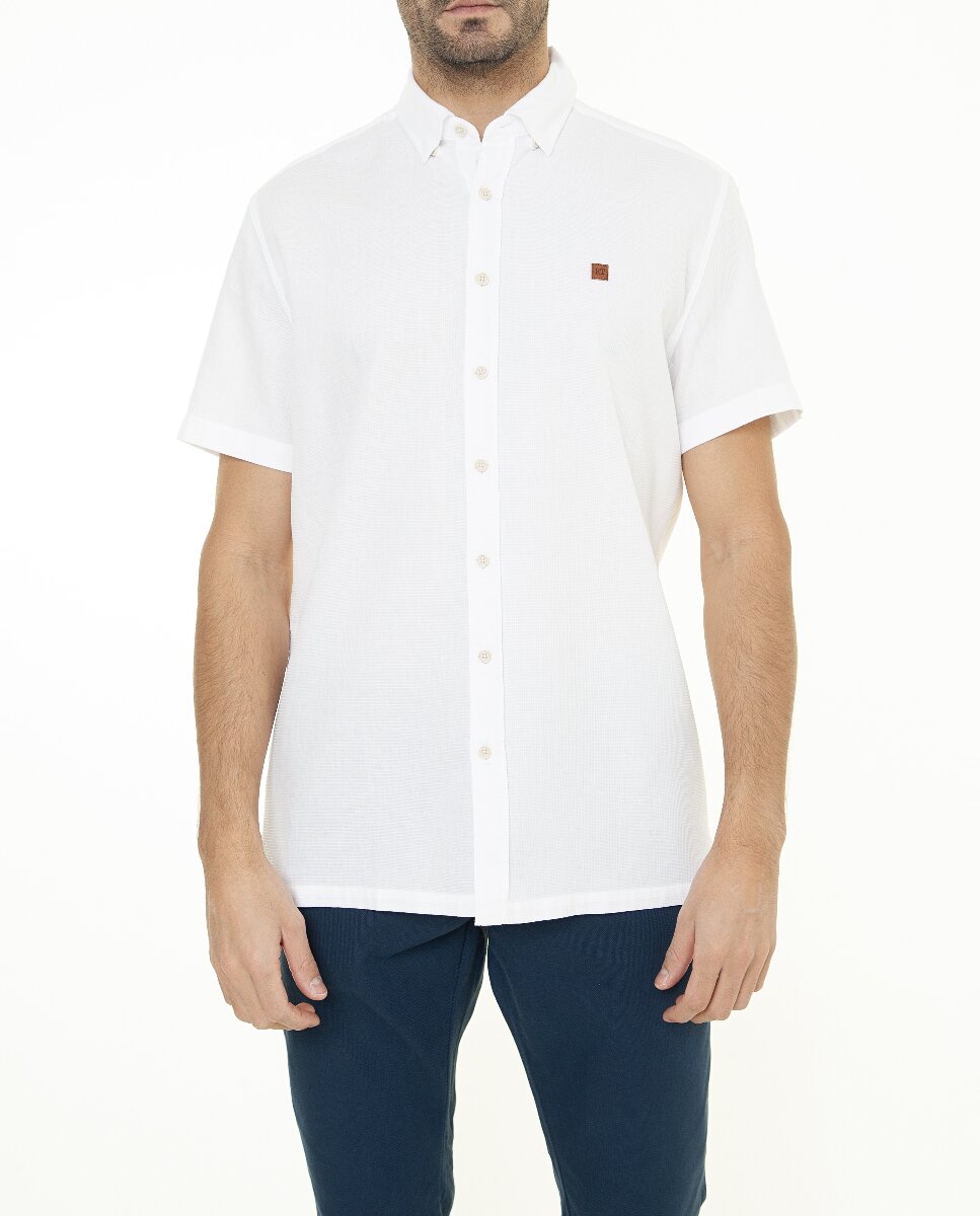 Imagen 0 de Camisa manga corta con botones de hombre