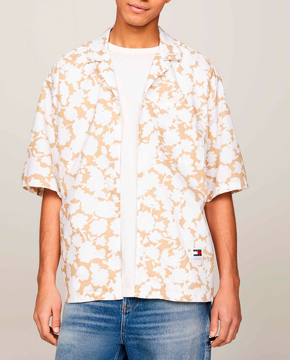 Imagen 0 de Camisa de hombre estampada de manga corta relaxed fit