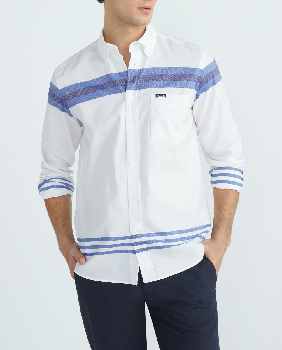 Imagen 0 de Camisa especial rayas horizontales classic fit