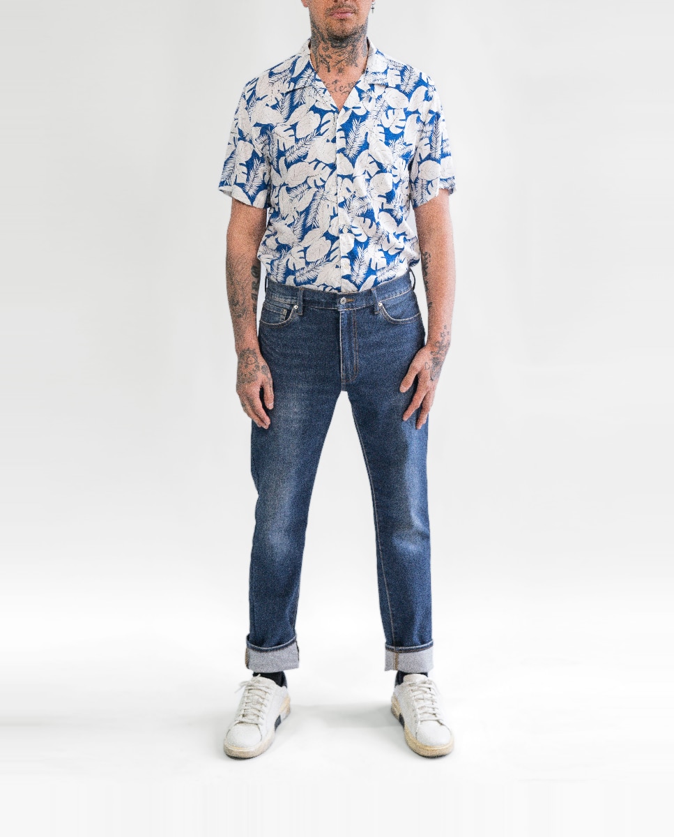 Imagen 0 de Camisa de hombre manga corta estampada