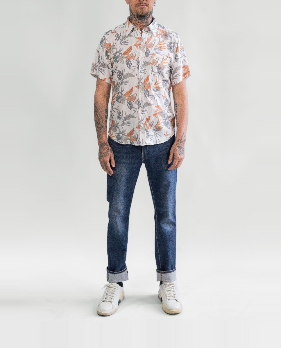Imagen 0 de Camisa de hombre manga corta estampada