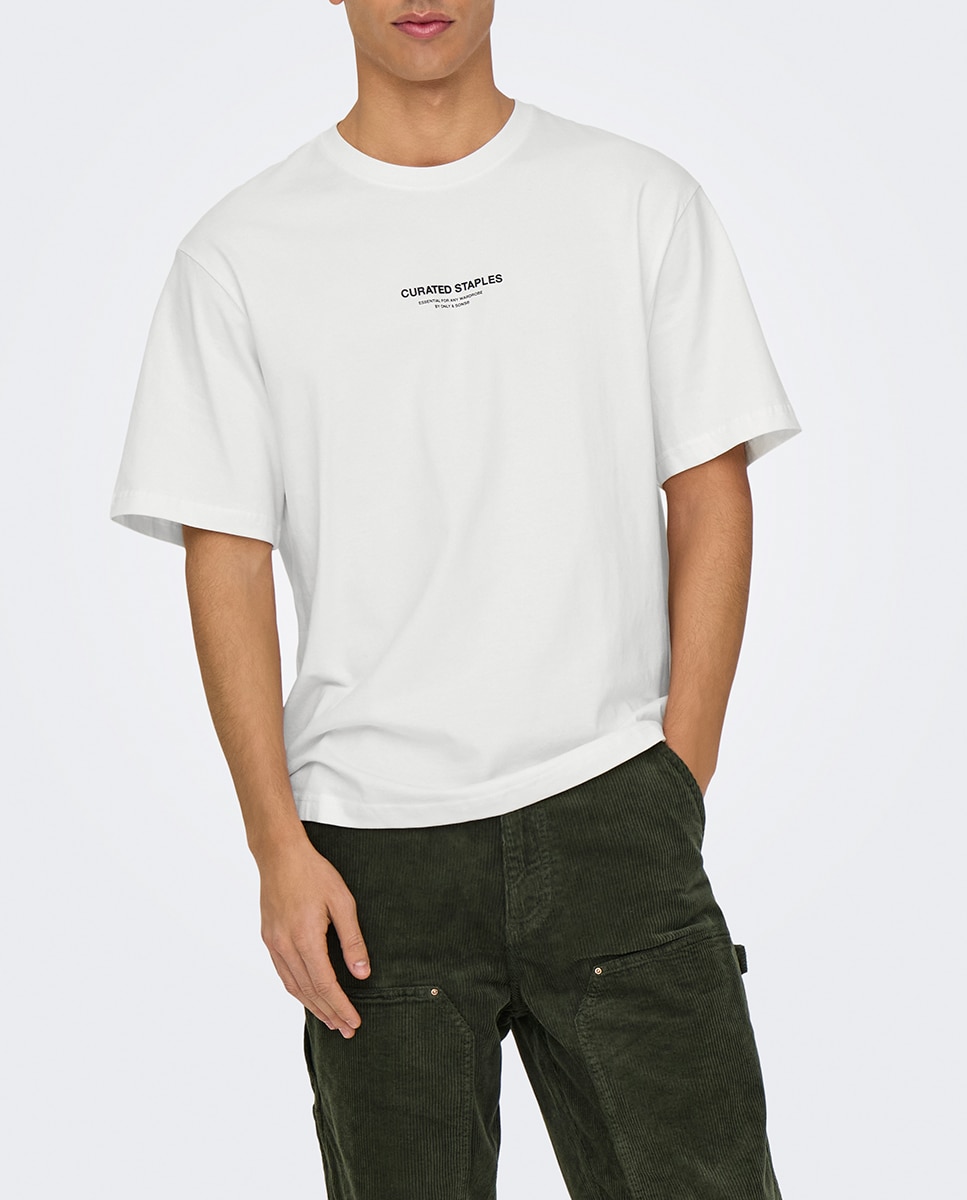 Imagen 0 de Camiseta de hombre manga corta compuesta 100% de algodón orgánico. Relaxed fit.