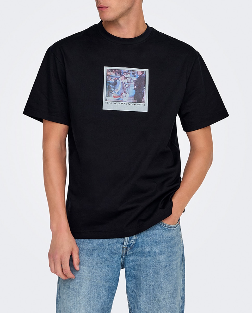 Imagen 0 de Camiseta de hombre manga corta relaxed fit