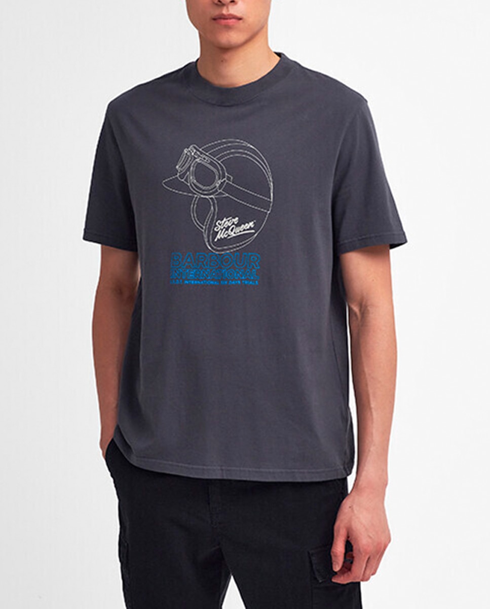 Imagen 0 de Camiseta de hombre de manga corta y cuello redondo