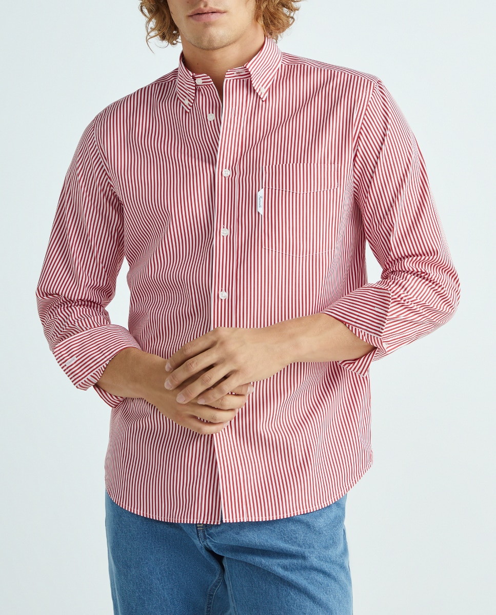 Imagen 0 de Camisa de hombre de algodón raya candela classic fit
