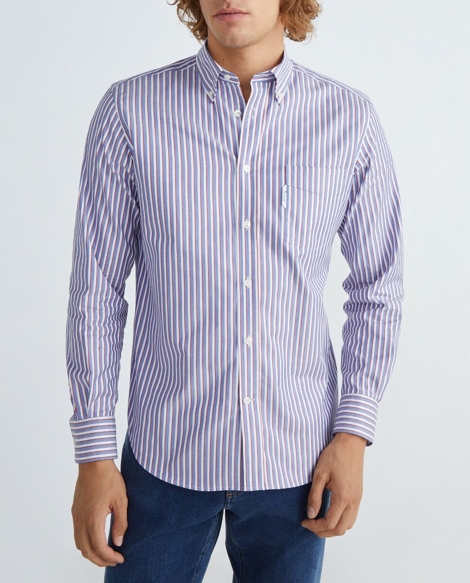 Imagen 0 de Camisa de hombre oxford con doble raya classic fit