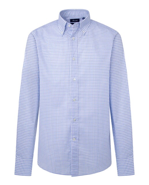Camisa de hombre de cuadros twill classic fit