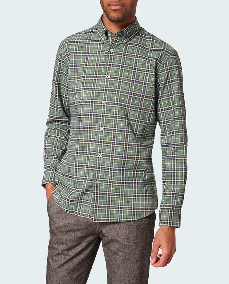 Imagen 0 de Camisa de hombre con cuadro tartan