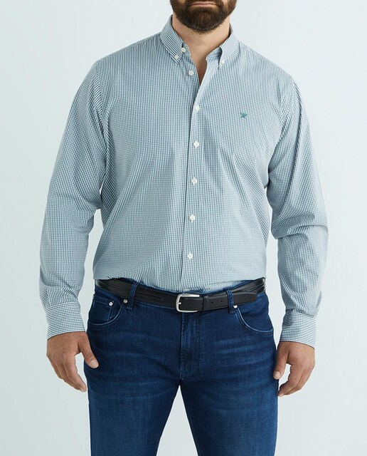 Imagen 0 de Camisa de hombre tallas grandes classic fit de cuadro vichy tallas grandes