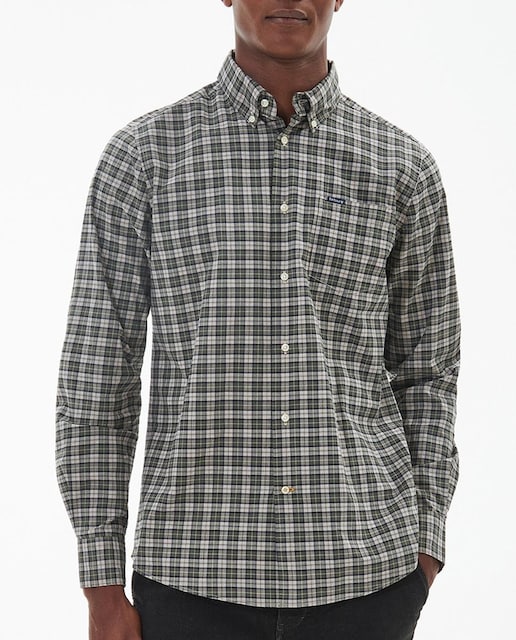 Imagen 0 de Camisa de hombre de manga larga y estampado de cuadros