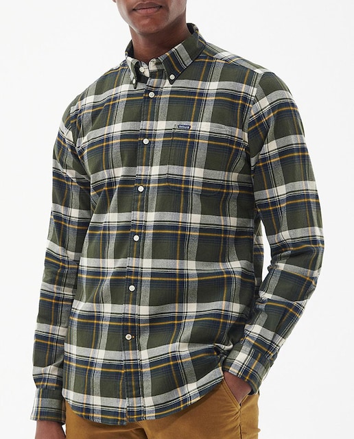 Imagen 0 de Camisa de hombre de manga larga y diseño de cuadros