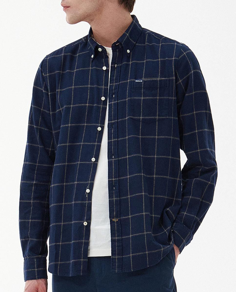 Imagen 0 de Camisa de hombre de manga larga y diseño de cuadros