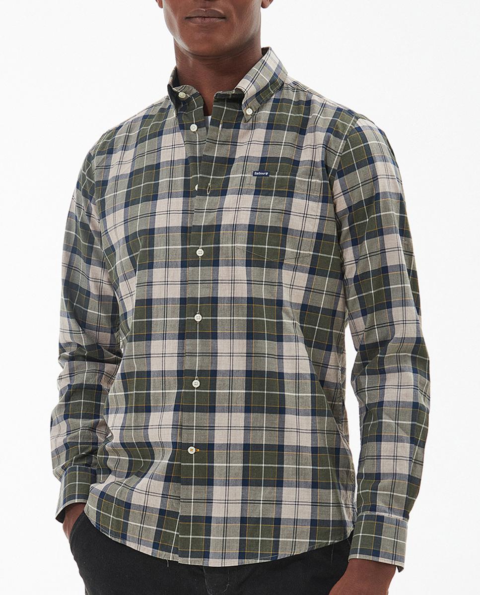 Imagen 0 de Camisa de hombre de manga larga y diseño de cuadros