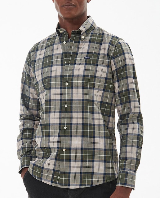 Imagen 0 de Camisa de hombre de manga larga y diseño de cuadros