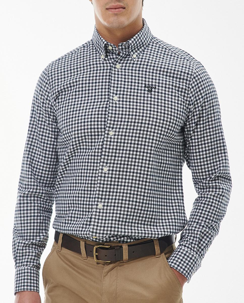 Imagen 0 de Camisa de hombre de manga larga y bordado en el pecho