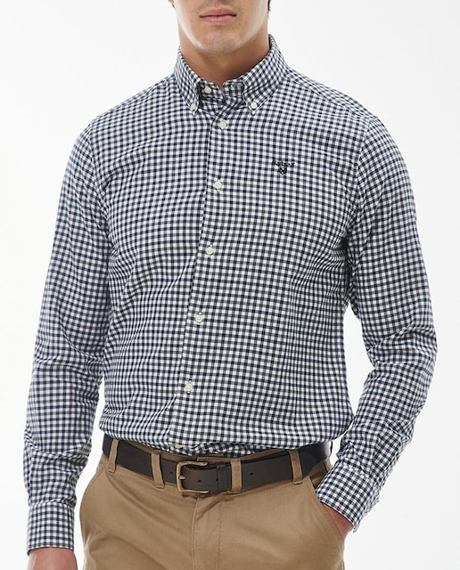 Imagen 0 de Camisa de hombre de manga larga y bordado en el pecho