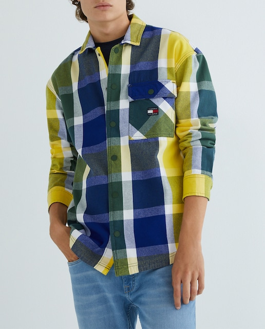 Imagen 0 de Sobrecamisa de hombre de cuadros y manga larga