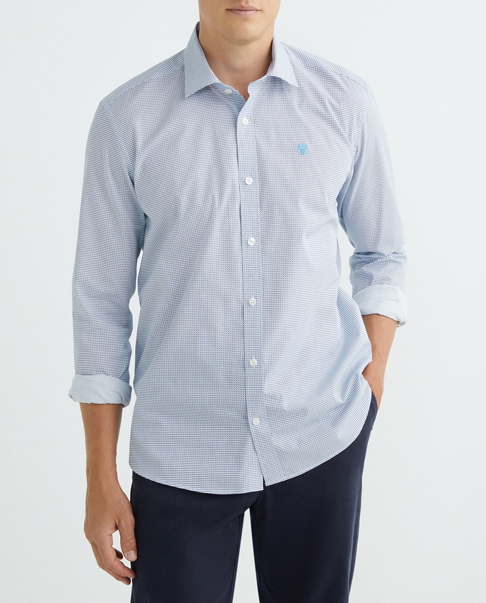Imagen 0 de Camisa de hombre regular popelín fantasía