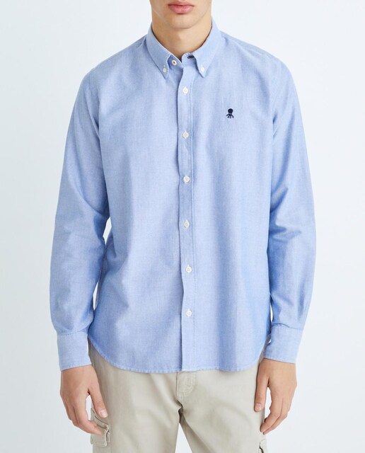 Imagen 0 de Camisa lisa oxford de hombre