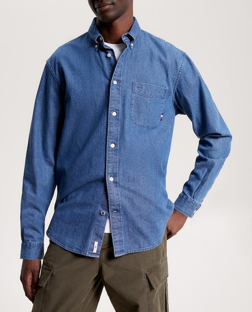Imagen 0 de Camisa de hombre denim casual fit