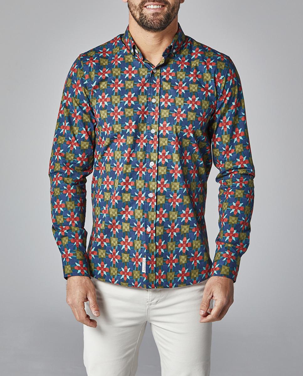 Imagen 0 de Camisa de hombre manga larga corte slim