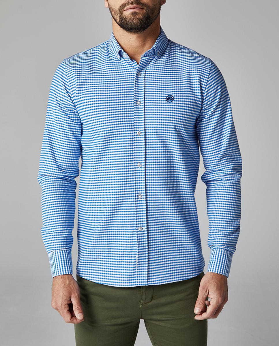 Imagen 0 de Camisa de hombre cuadro vichy corte slim