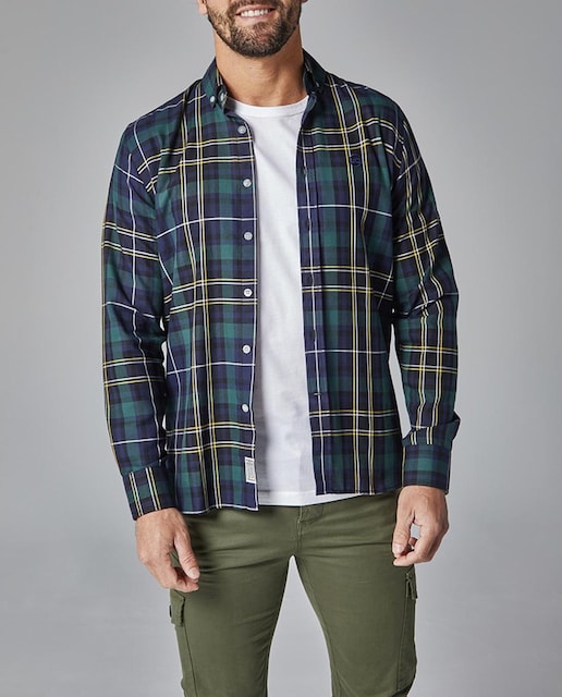Imagen 0 de Camisa de hombre de cuadros corte slim