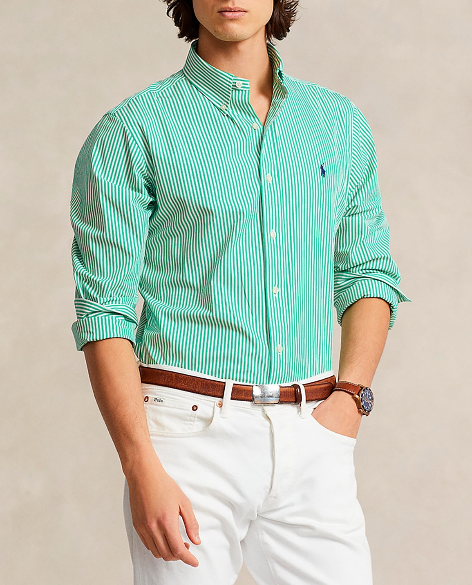 Imagen 0 de Camisa de hombre de popelina Custom Fit