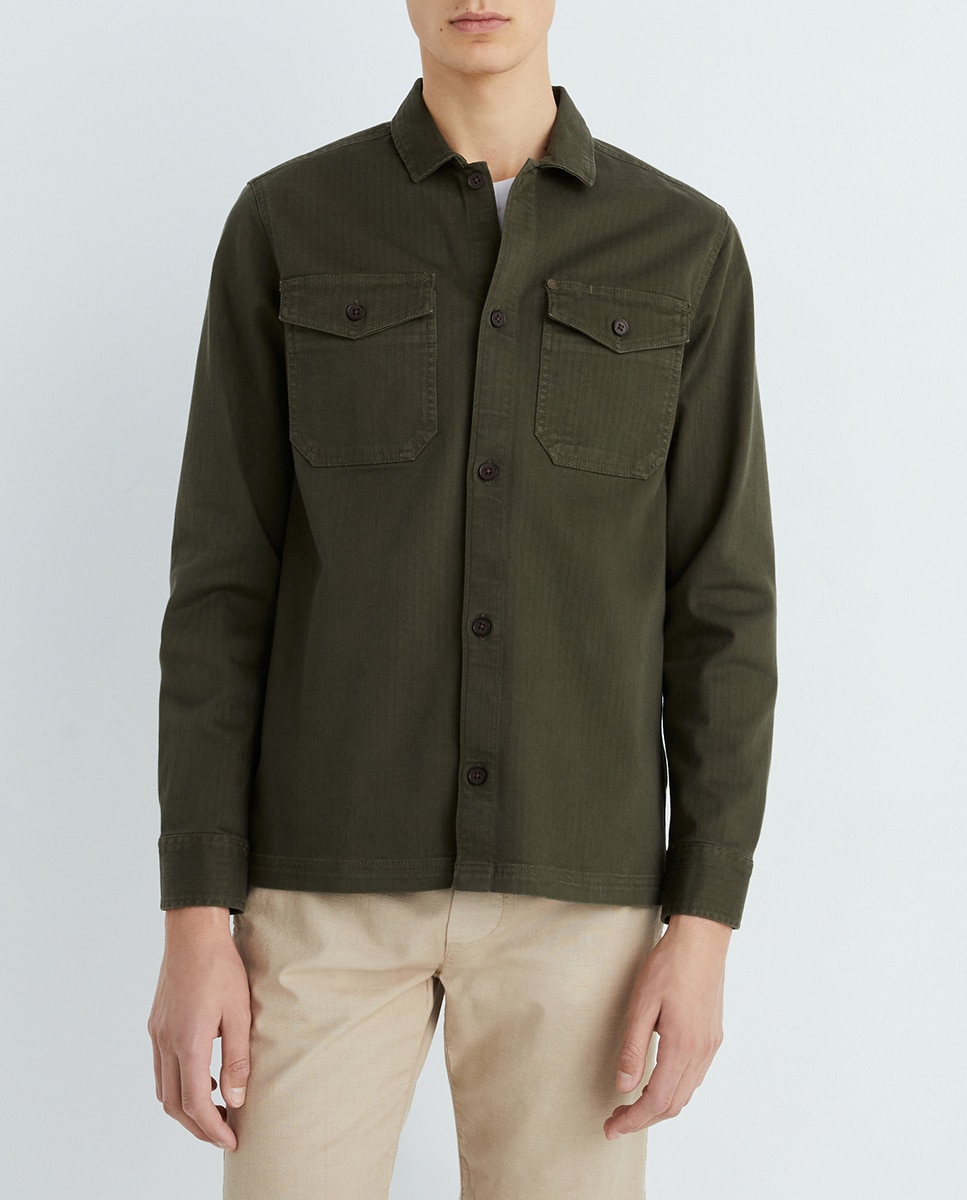 Imagen 0 de Sobrecamisa de hombre de espiguilla Merchant Store
